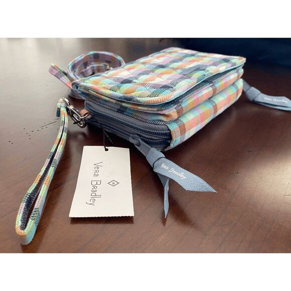 NWT Vera Bradley RFID 3 in 1 plaid crossbody/wallet - Picture 3 of 10